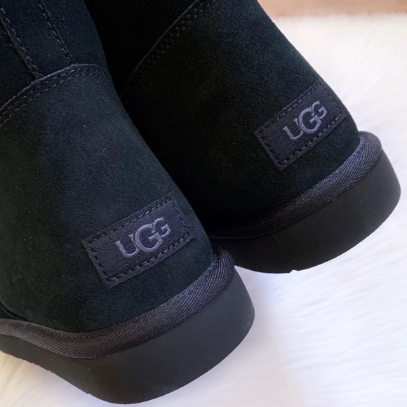 UGG Celvin Black Suede Boots - Picture 7 of 9